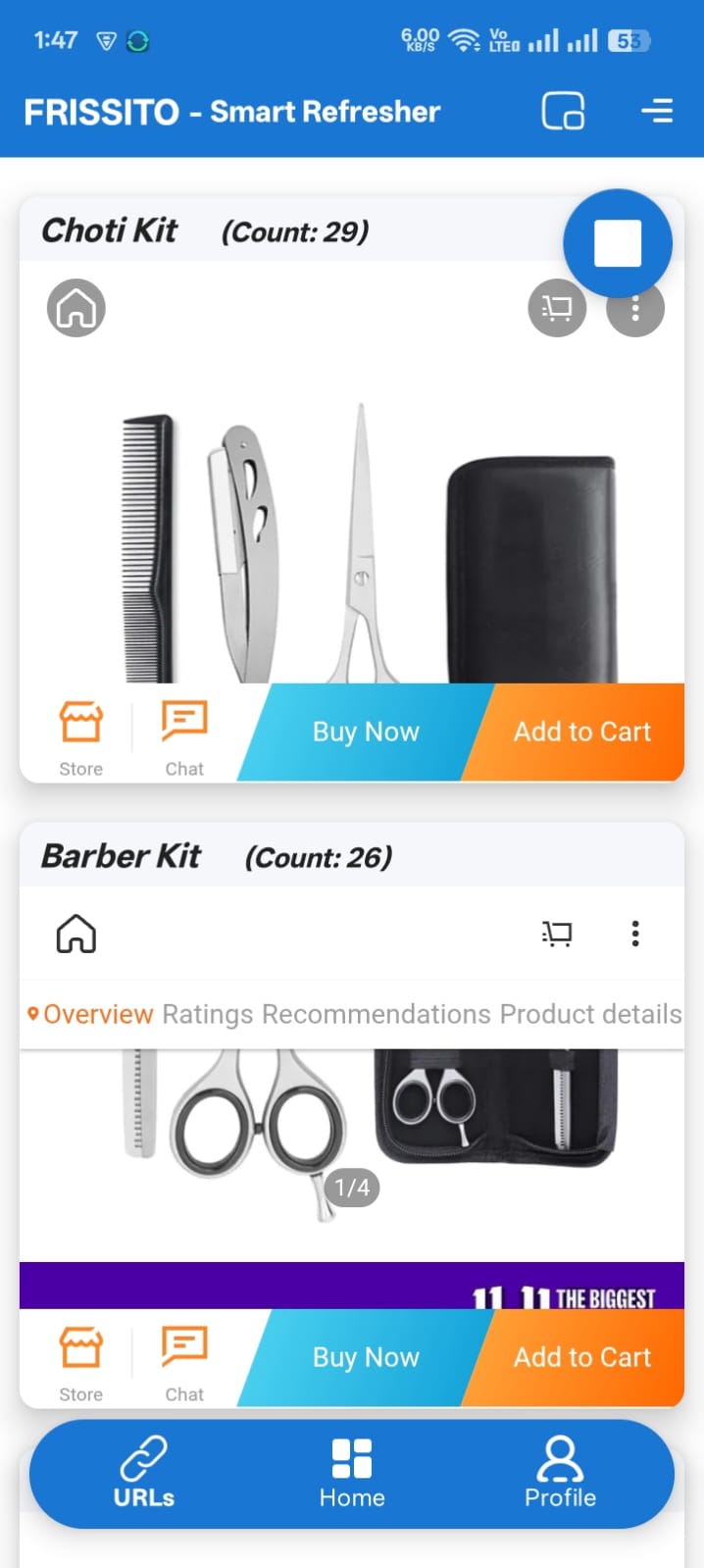 Frissito unique IP traffic settings